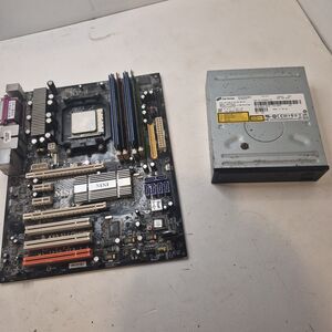 Socket Am2 Motherboard 8gbs DDR2 AMD Phenom Processor And H-L Data Storage...
